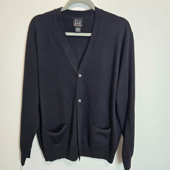 Jos. A. Bank Other - Men's Jos A Banks Black Cardigan 100% Wool - Size L